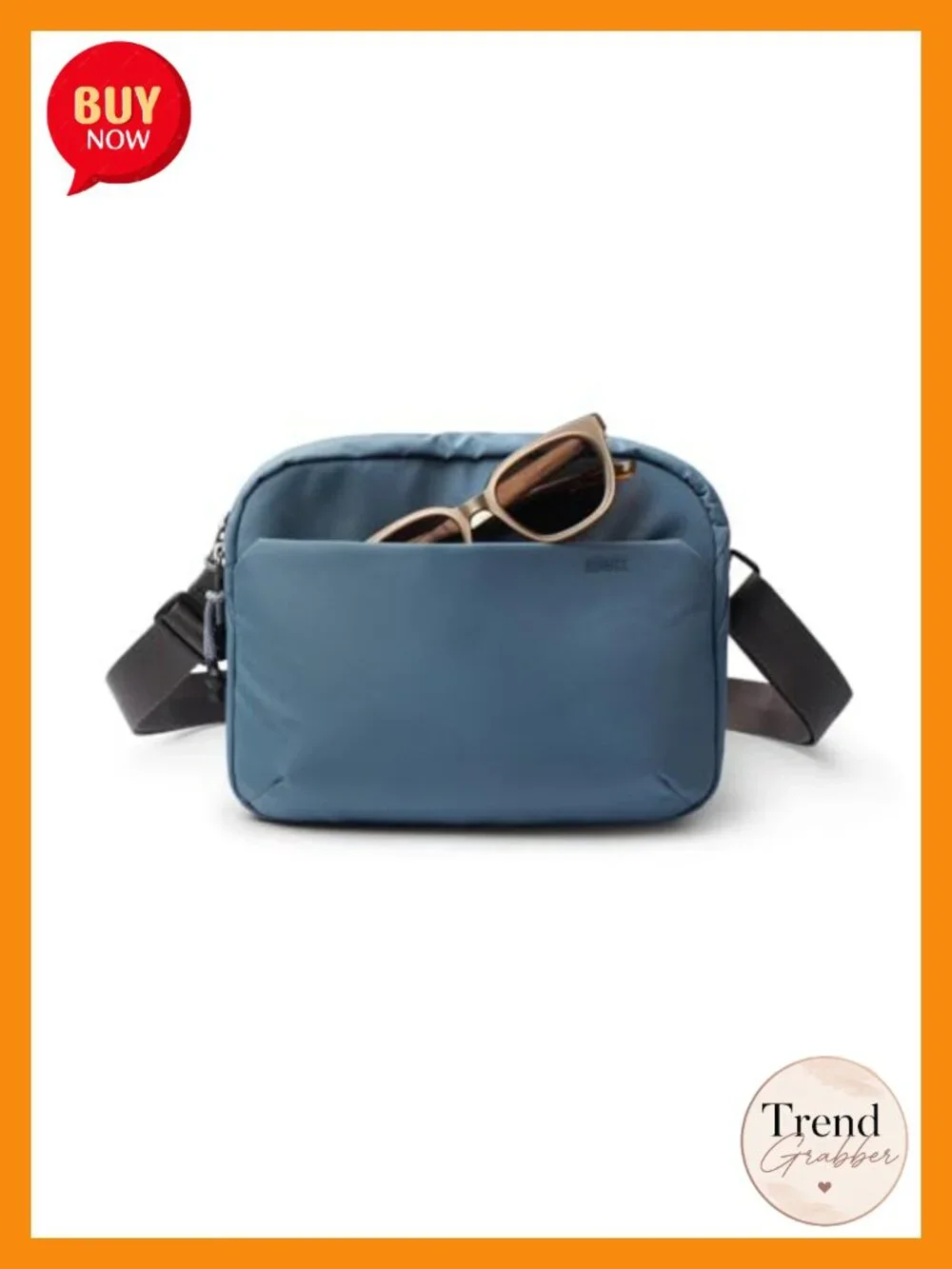 Ultra-Light Crossbody Sling Bag for Travel & Daily Use - Recycled Oxford Nylon